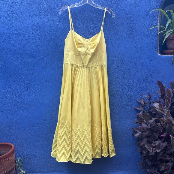 liz claiborne yellow cotton sundress - Picture 1 of 9
